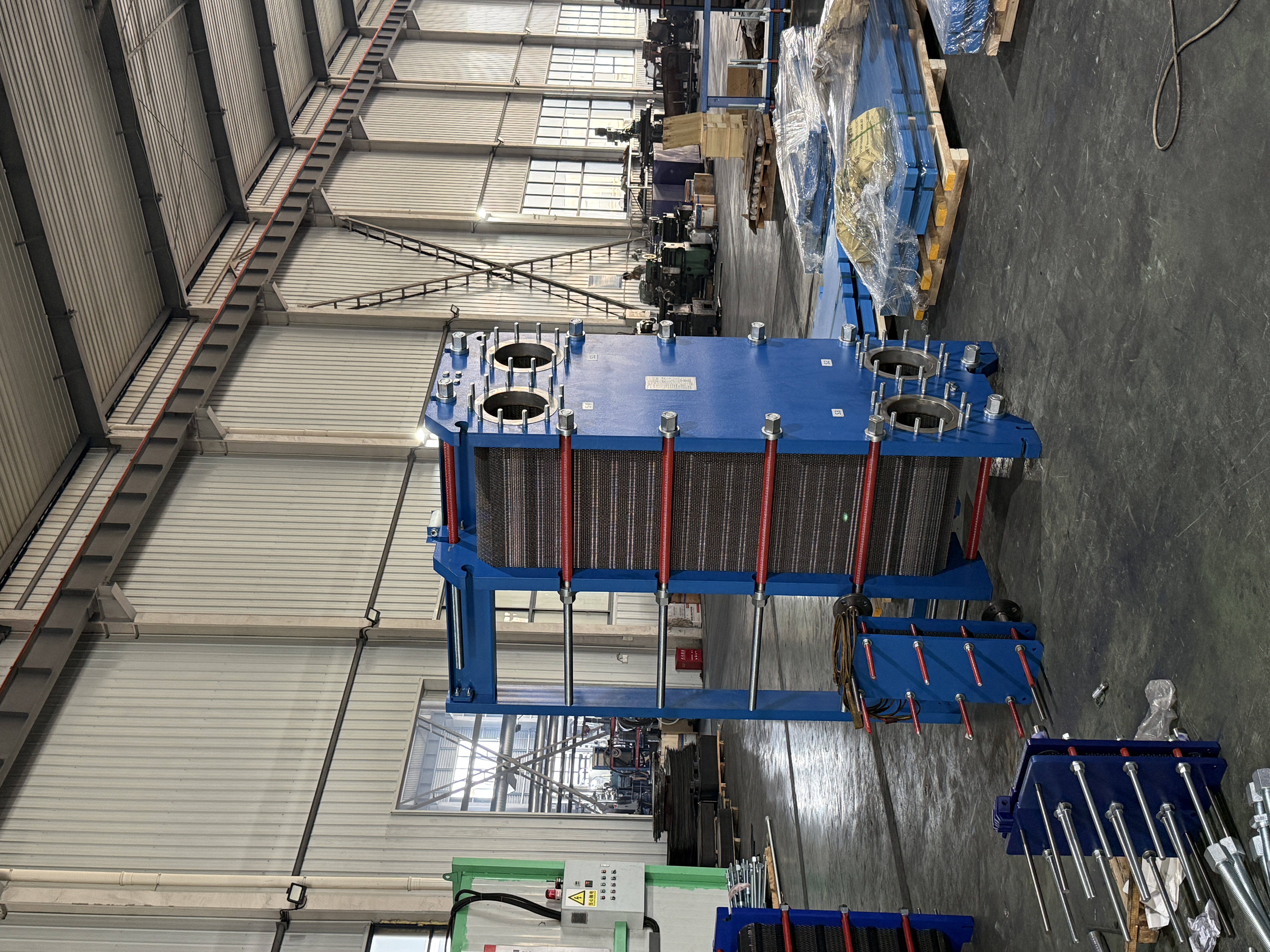 CHENHE plate heat exchanger assembly workshop