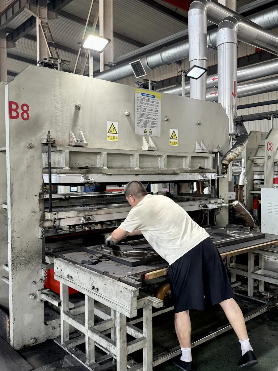 Heat exchanger gasket production
