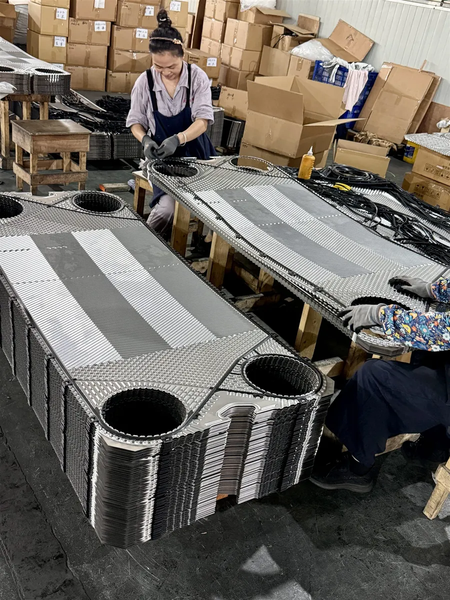 Plate and gasket assembly
